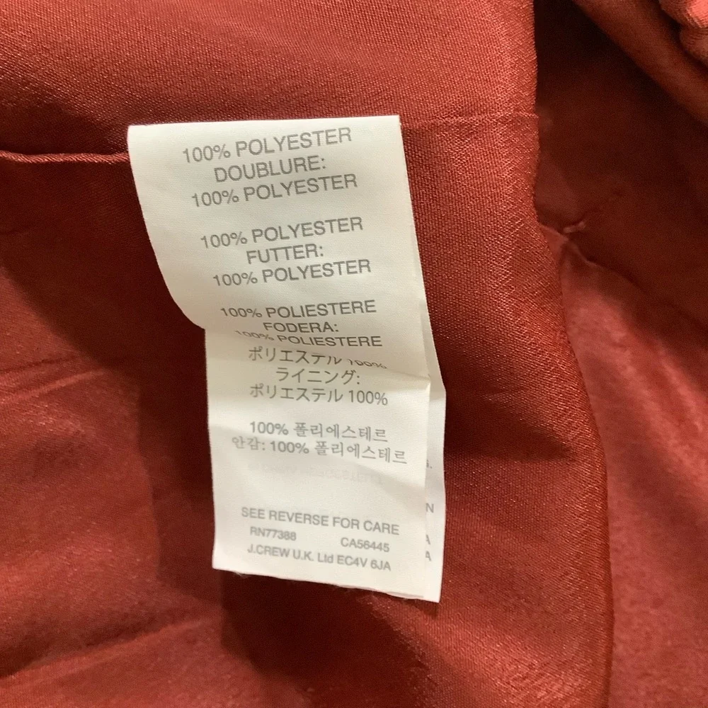 J. Crew Burnt Orange Round Hem Stretch Waist Skirt